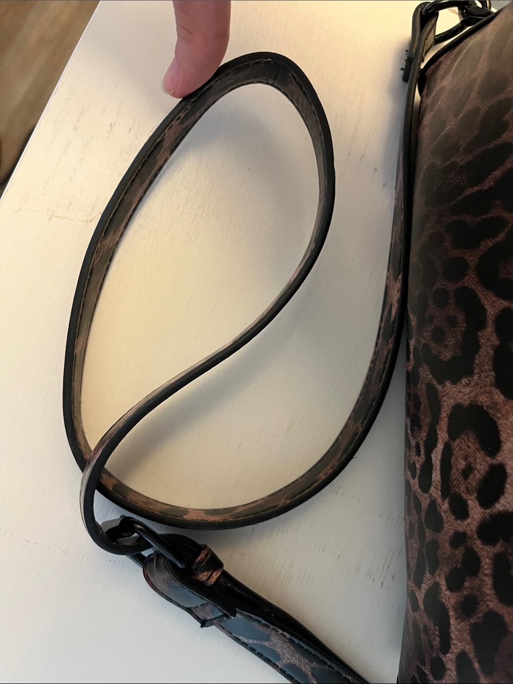 Steve Madden Leopard Print Crossbody Bag in Brown and Black - Picture 7 of 13
